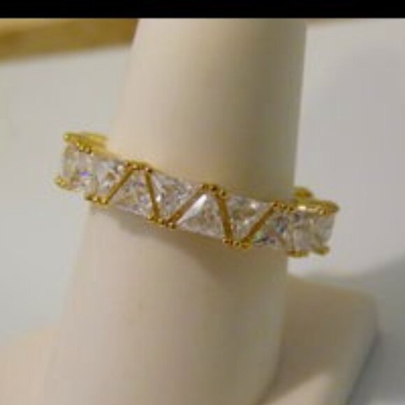 Radiance by Absolute Trilliant-Cut Eternity Band Size 9 - Picture 1 of 7